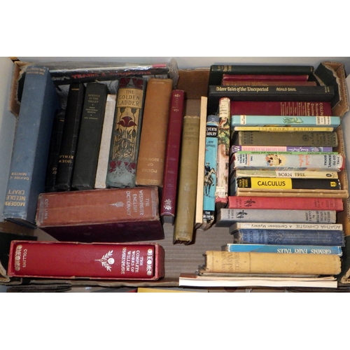 305 - A quantity of books including Harry Potter together with Harry Potter plastic chess pieces, boxed do... 