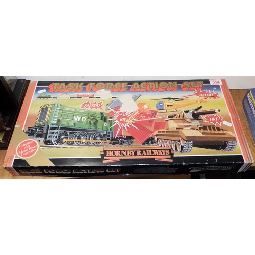 314 - Hornby Task Force Action train set, boxed