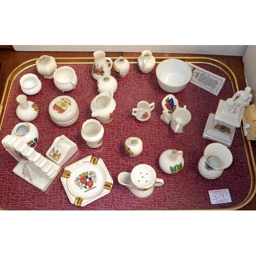 319 - A quantity of crested souvenir miniatures (2)