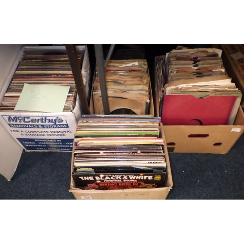 334 - Four boxes of band, show and classical LP records (4)