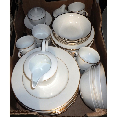 337 - Three boxes of miscellaneous tableware including royal Stafford (3)