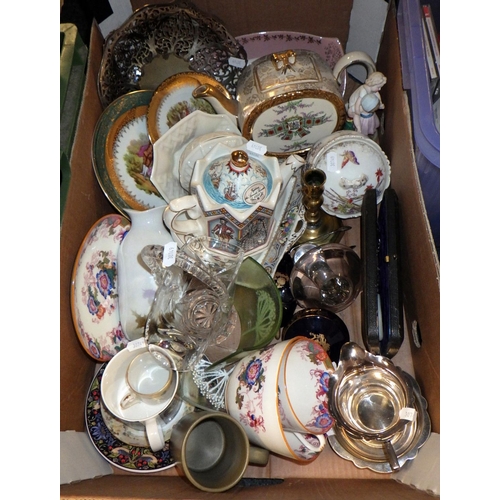 467 - A quantity of miscellaneous items including pictures, prints, CDs, records, ceramics and glass etc (... 