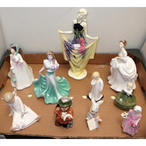 356 - A quantity of figures including Doulton together with other ceramics (2)