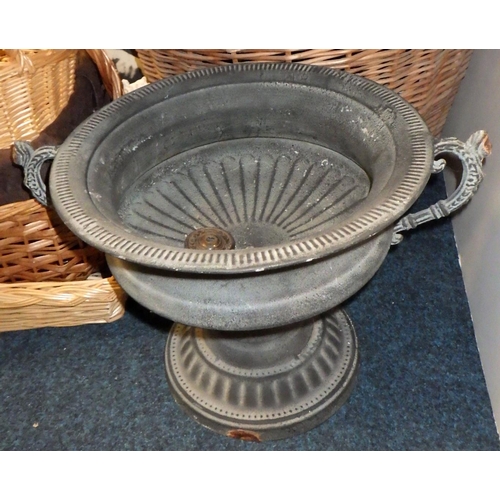 363 - A quantity of basket-ware, metalware, pictures etc (qty)