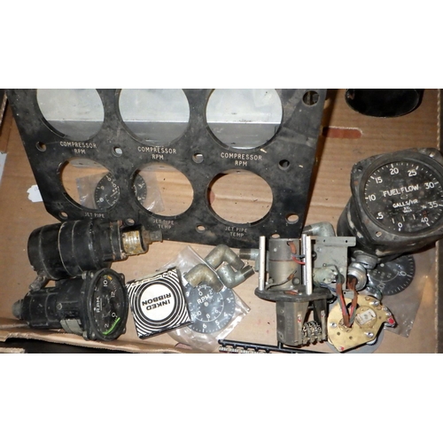 412 - Miscellaneous dials and equipment etc (for WWII plane/boat?)