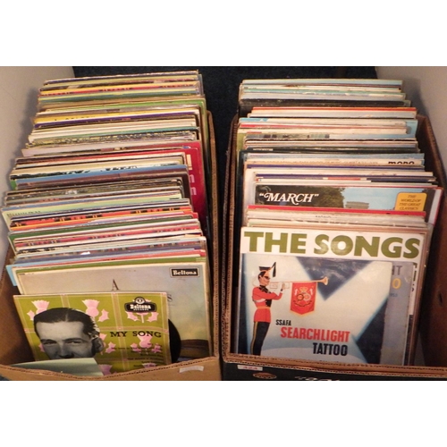 424 - A quantity of LP records including military bands (2)