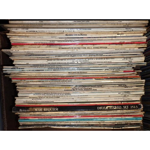 424 - A quantity of LP records including military bands (2)