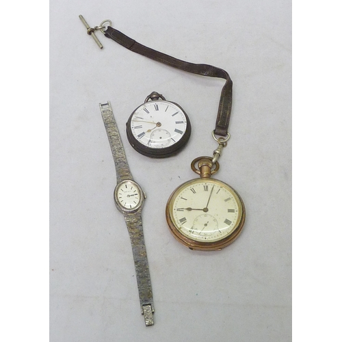 142 - A collectors' lot including  two pocket watches; a silver cased bracelet watch; a group of commemora... 