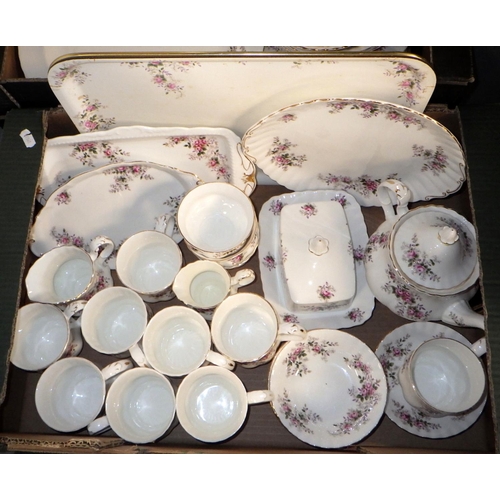46 - A qty of Royal Albert Lavender Rose table ware (2)