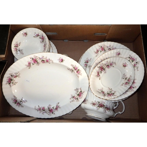 46 - A qty of Royal Albert Lavender Rose table ware (2)