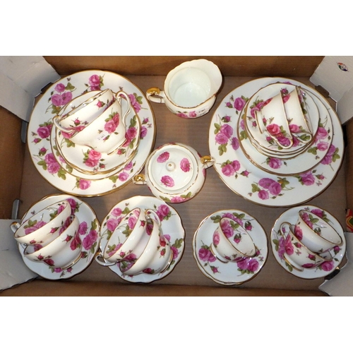 67 - A Foley floral part tea service