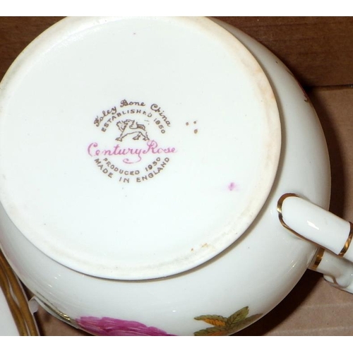 67 - A Foley floral part tea service