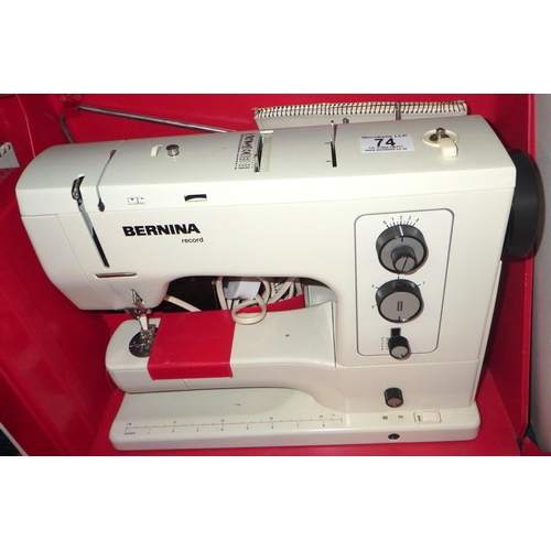 74 - A Bernina record electric sewing machine