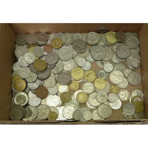 344 - A collection of coins incl British early 20th cent silver issues.