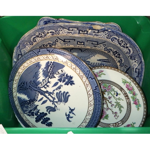 183 - Four boxes of 19thC and later table wares af (4)