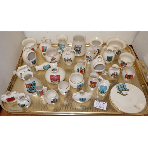 192 - A collection of crested china souvenir miniature's approx60 (2)