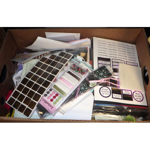 195 - Two boxes of Arts & crafts stickers etc