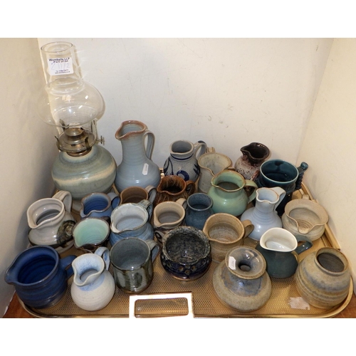 211 - A large collection of Art pottery jugs etc to inc Prinknash (2)