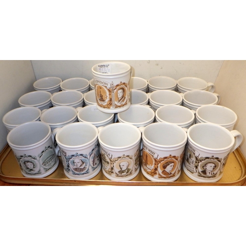 213 - A qty of various Denby mugs together with KitKat tea pots etc (2)