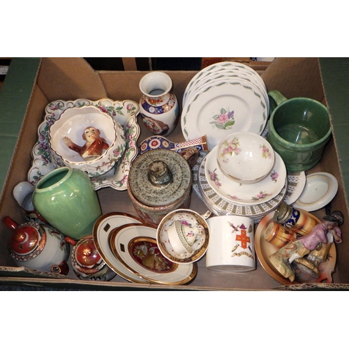 218 - A large qty of misc ceramics to inc biscuit barrels, table wares, etc (4)