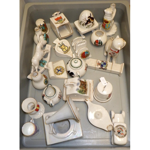 223 - A collection of crested china souvenir miniature's approx 70 (4)