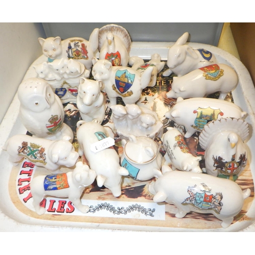 223 - A collection of crested china souvenir miniature's approx 70 (4)