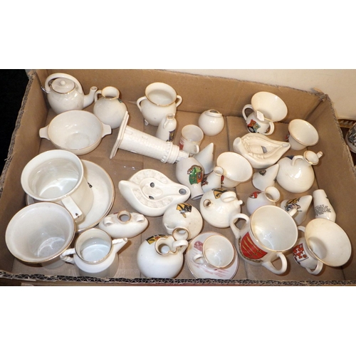 226 - A collection of crested china souvenir miniature's approx 80 (3)