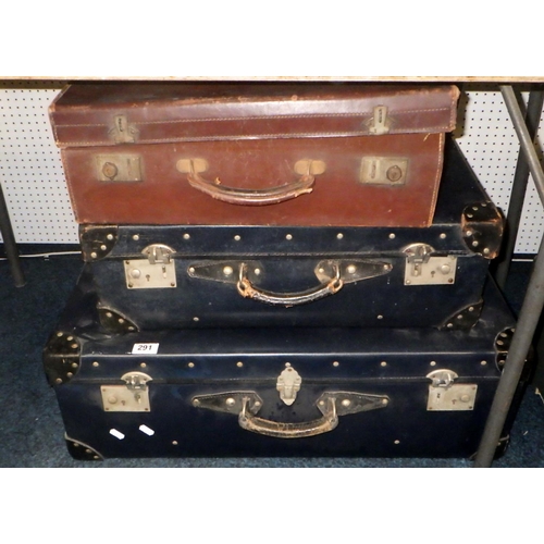 291 - Three vintage cases