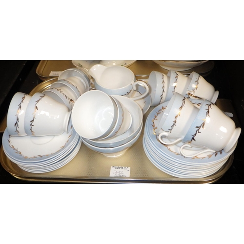 392 - A qty of misc ceramics to inc a part Shelley tea set 19thC table ware, misc plates together with var... 