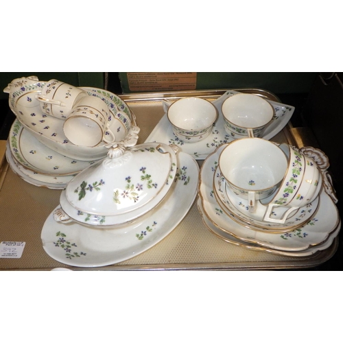 392 - A qty of misc ceramics to inc a part Shelley tea set 19thC table ware, misc plates together with var... 