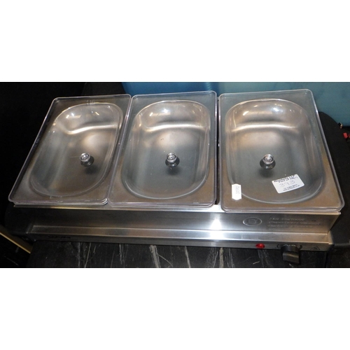 393 - Bathroom taps, fittings together with a bain marie, small bbq etc