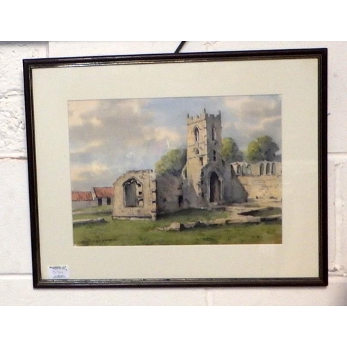 394 - Three watercolours signed E Charles Simpson (1915-2007) (3)