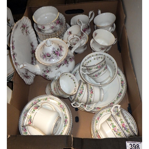 398 - A Royal Albert Lavender Rose tea service together with further tea ware & Johnson table ware (2)