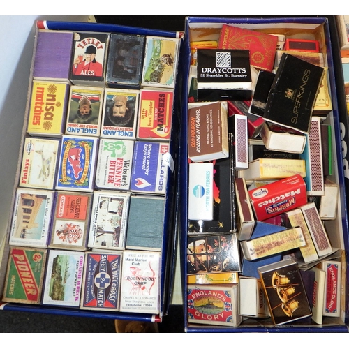 25 - A large quantity of matchboxes and cigarette cards etc (6)