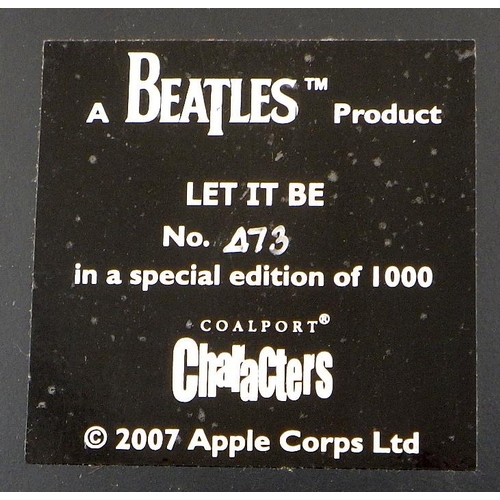 39 - Three limited edition Coalport decorative plaques depicting Beatles album covers