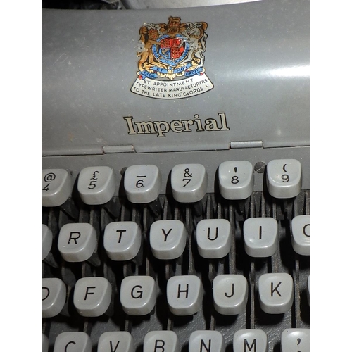 50 - A cased 1950s Imperial typewriter