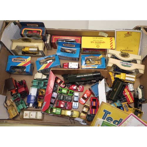 113 - A quantity of toys, games and children's books including die-cast model cars and trucks (4)