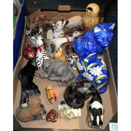 118 - A quantity of miscellaneous animal figures (2)