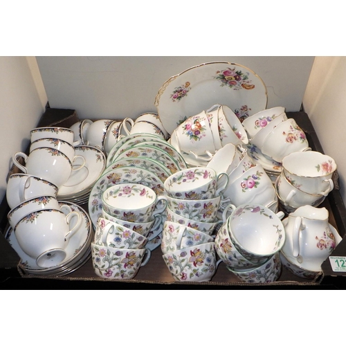 122 - A quantity of Minton 'Haddon Hall', Coalport 'Junetime' and Wedgewood tea-ware
Sold on behalf of the... 