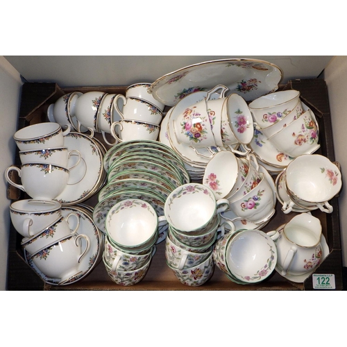 122 - A quantity of Minton 'Haddon Hall', Coalport 'Junetime' and Wedgewood tea-ware
Sold on behalf of the... 