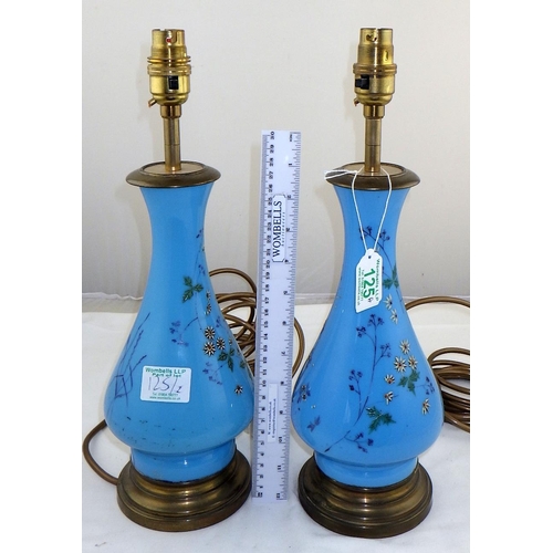 125 - A pair of blue floral decorated lamps
Sold on behalf of the Terry family York (Terry's Chocolates)