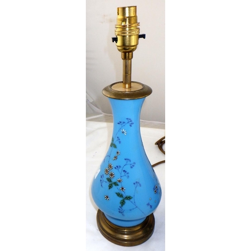 125 - A pair of blue floral decorated lamps
Sold on behalf of the Terry family York (Terry's Chocolates)