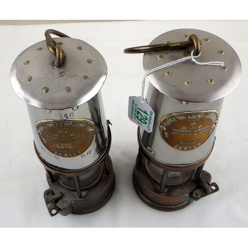 129 - Two Eccles miners' safety lamps, one type 6 and the other type SL (2)