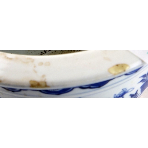 139 - An oriental decorated blue and white planter, diameter 25cms and height 22cms
Sold on behalf of the ... 