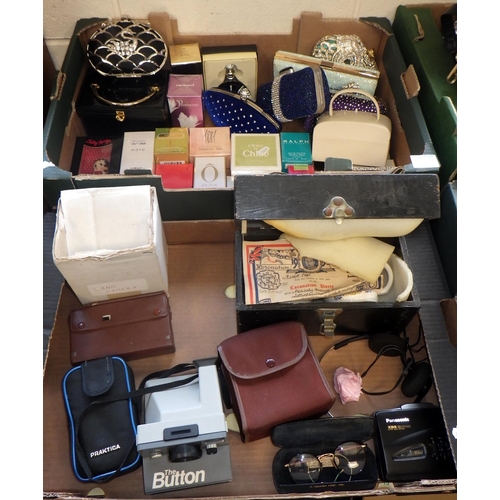 12 - A quantity of perfume, handbags and cameras etc (2)