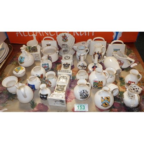 153 - A qty of approx 30pcs of crested china