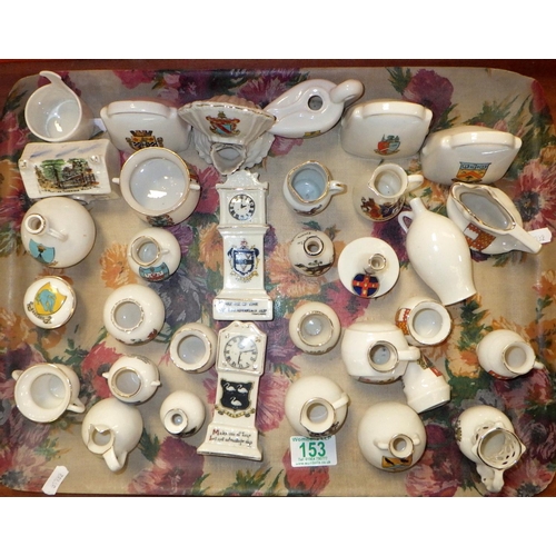 153 - A qty of approx 30pcs of crested china