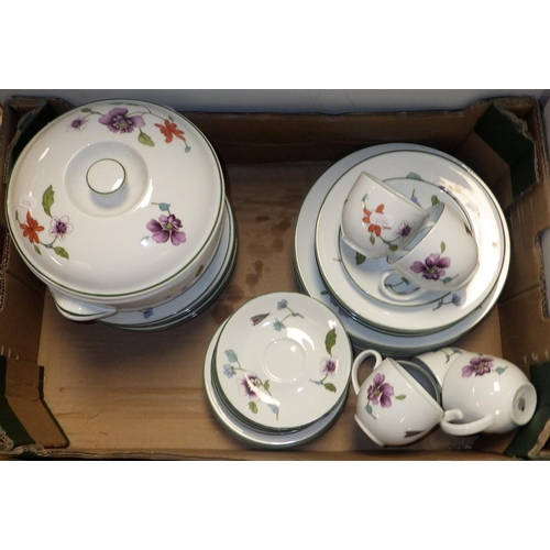 154 - A qty of Royal Worcester floral table ware