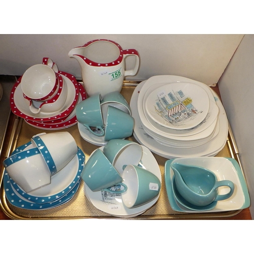 155 - A group of Midwinter tea ware, Hugh Casson etc