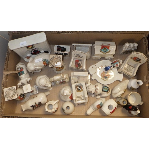 157 - Approx 30 crested china miniatures